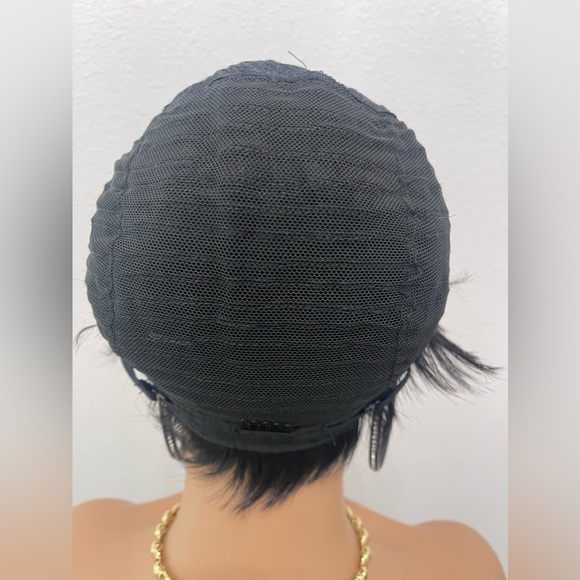 Short Pixie Cut Human Hair Wig Full Wig (No Lace) All Wefts - Picture 8 of 10